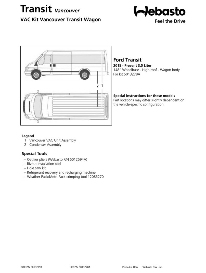 Webasto Transit Vancouver Wagon manual