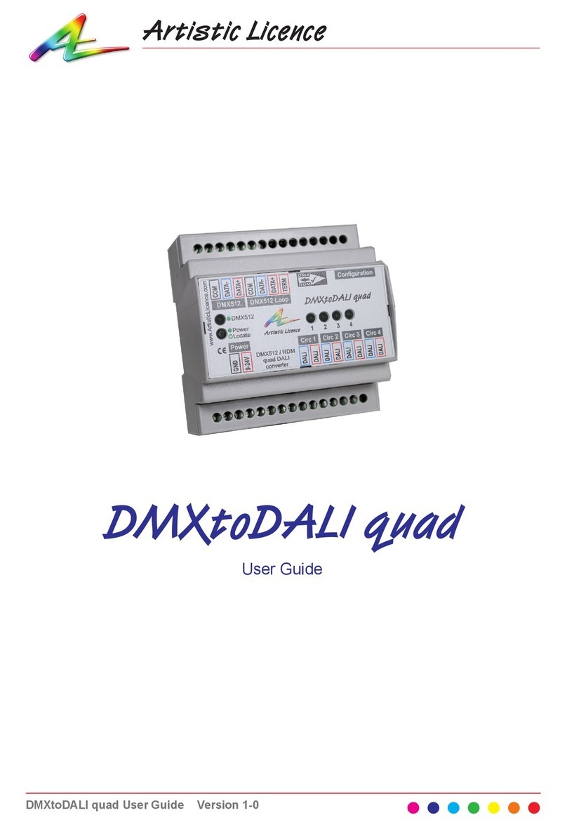 Artistic Licence DMXtoDALI quad user guide