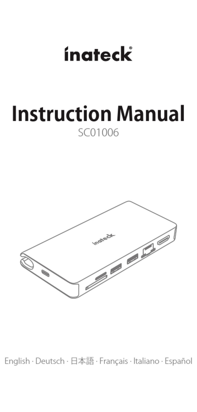 Inatech SC01006 instruction manual