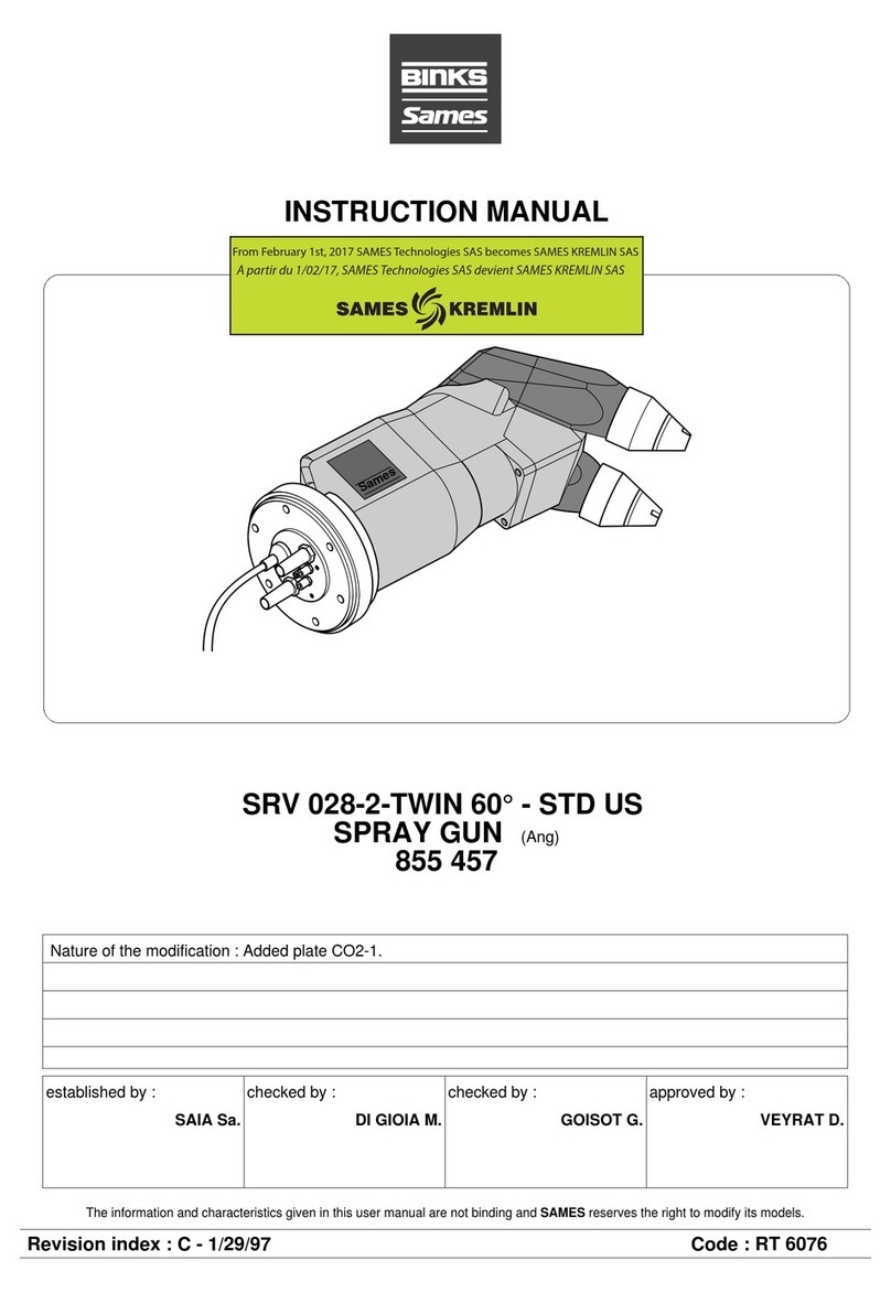 SAMES KREMLIN SRV 028-2-TWIN 60 instruction manual