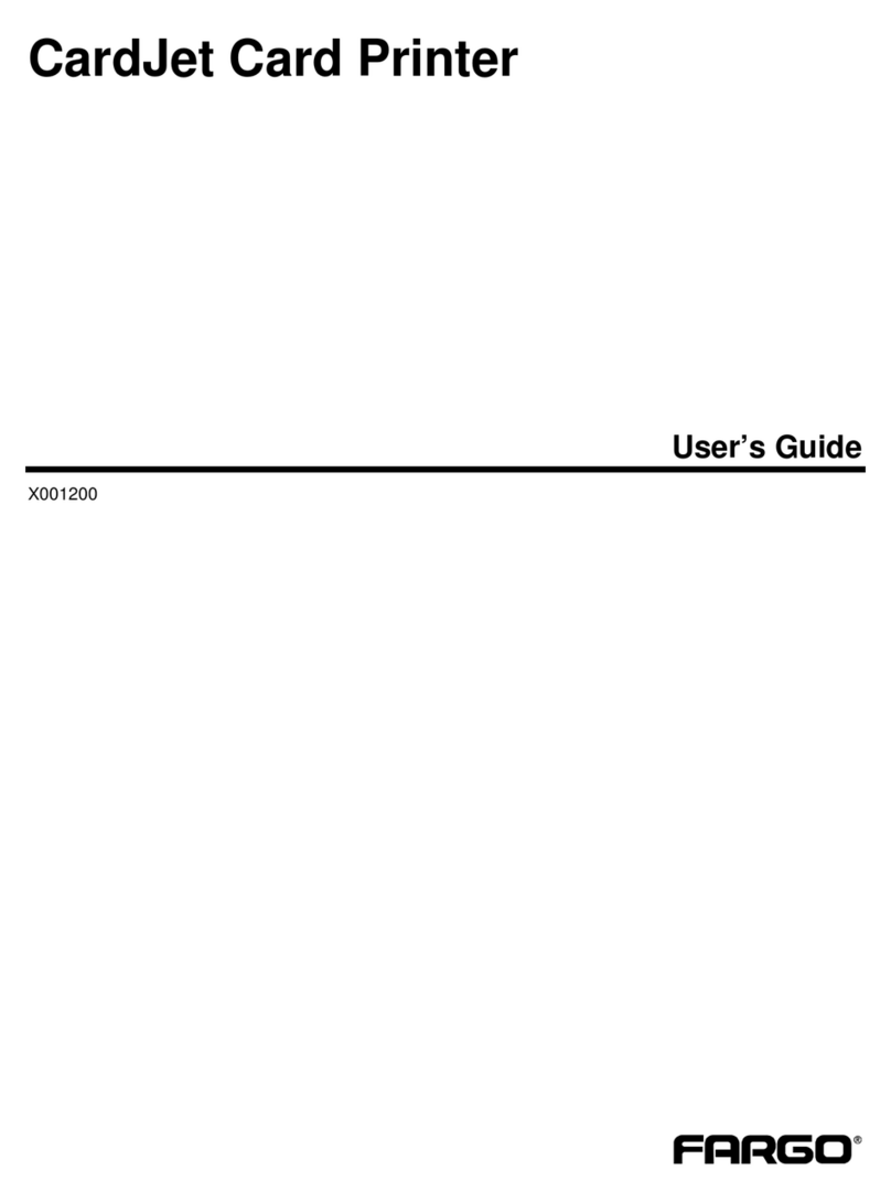FARGO electronics CardJet X001200 User manual