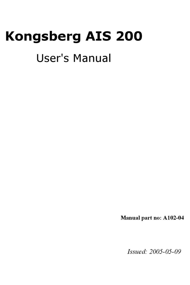 Kongsberg AIS 200 User manual