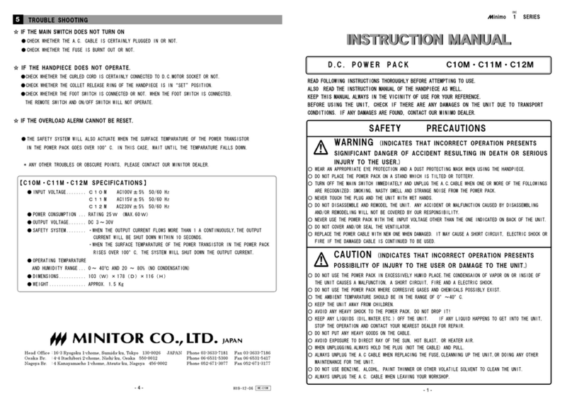 MINIMO C10M User manual