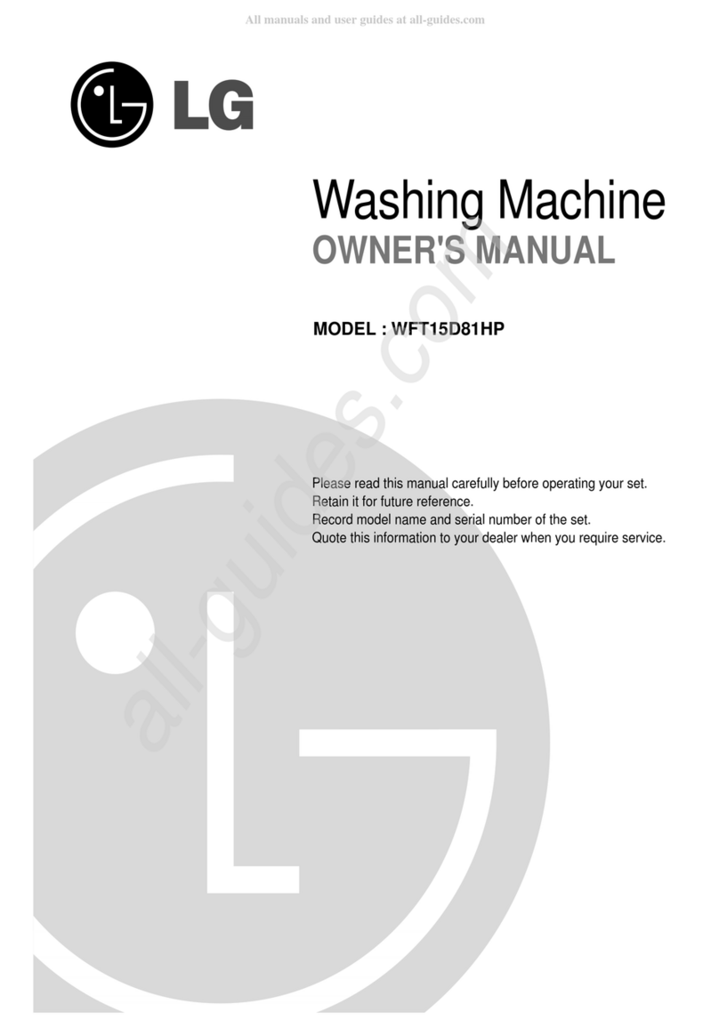 LGB WFT15D81HP owner's manual