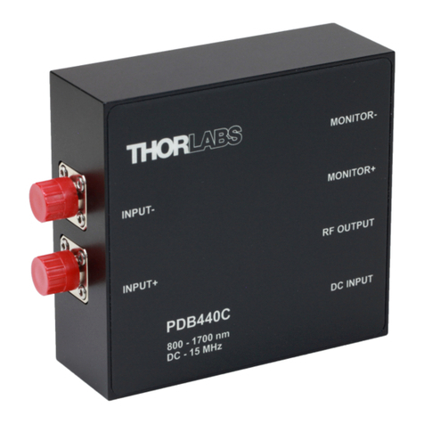 THORLABS PDB440A User manual