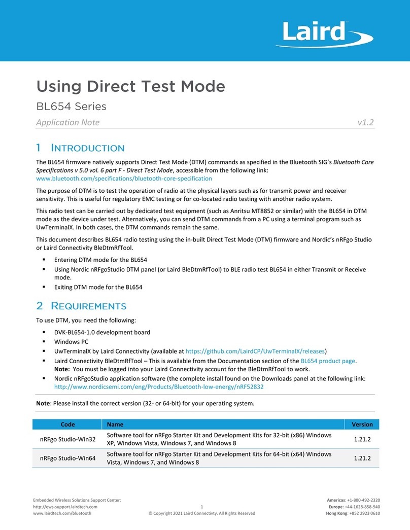Laird BL654 Application note