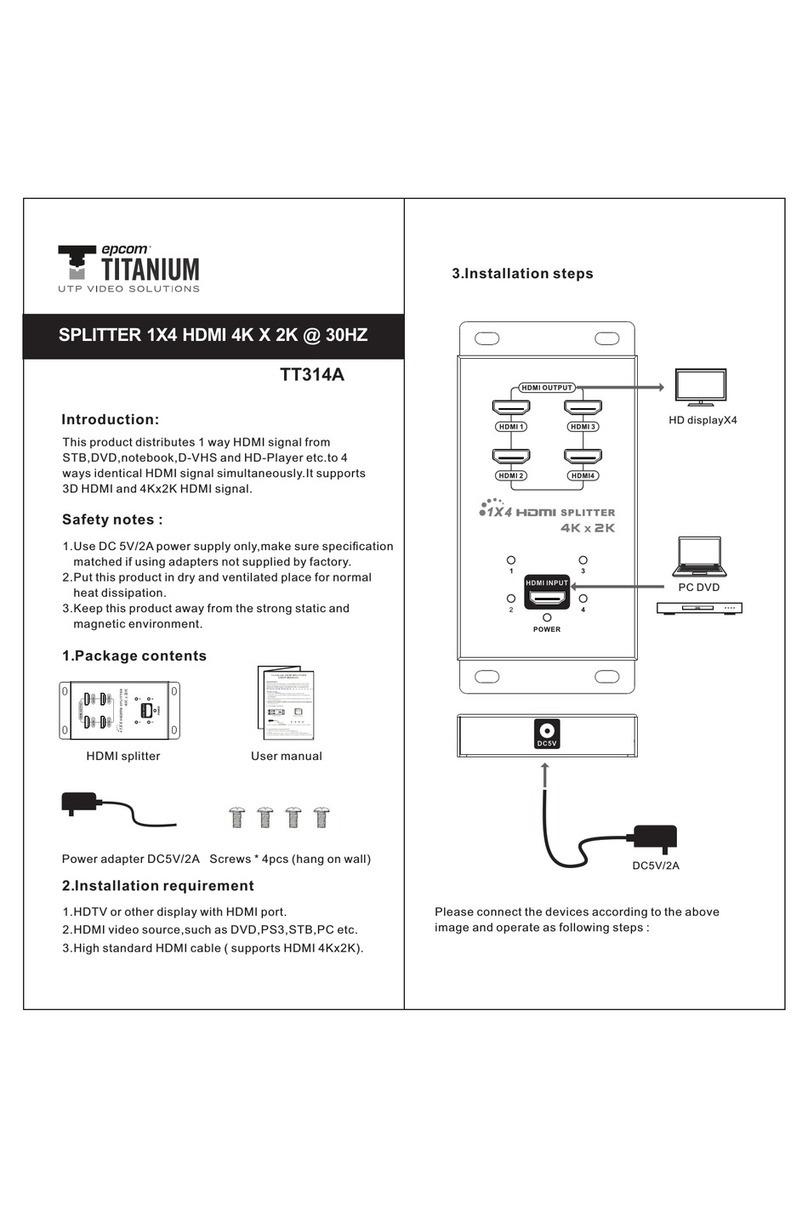 epcom TITANIUM TT314A quick start guide