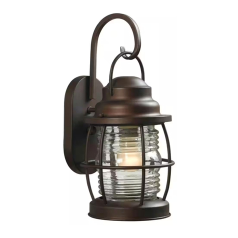HAMPTON BAY HARBOR EXTERIOR MEDIUM WALL LANTERN HDP11969 User manual