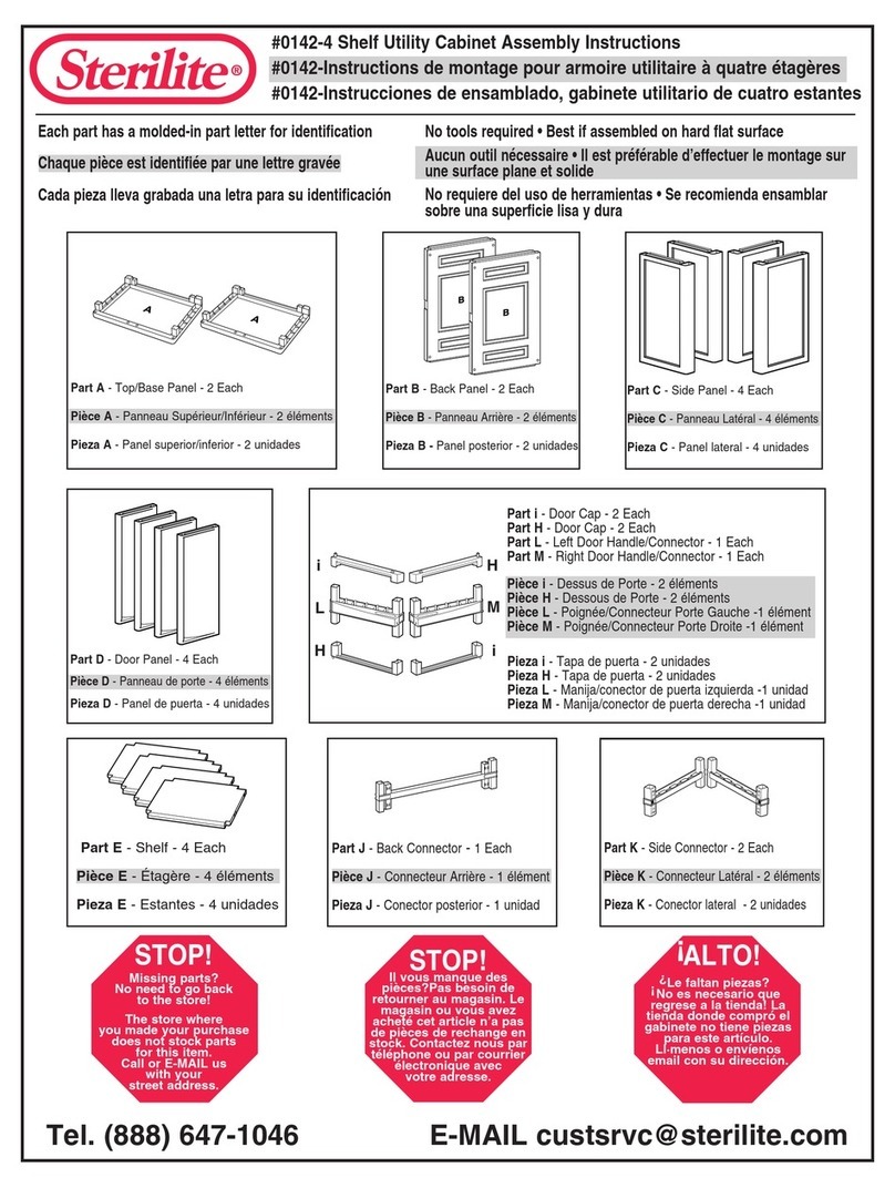Sterilite 0142-4 Assembly instructions