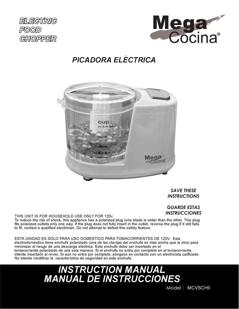 Mega Cocina MCVSCHII User manual