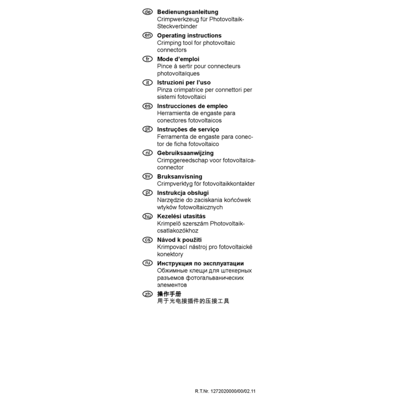 Weidmüller CTF PV WM4 User manual Weidmüller CTF PV WM4 User manual