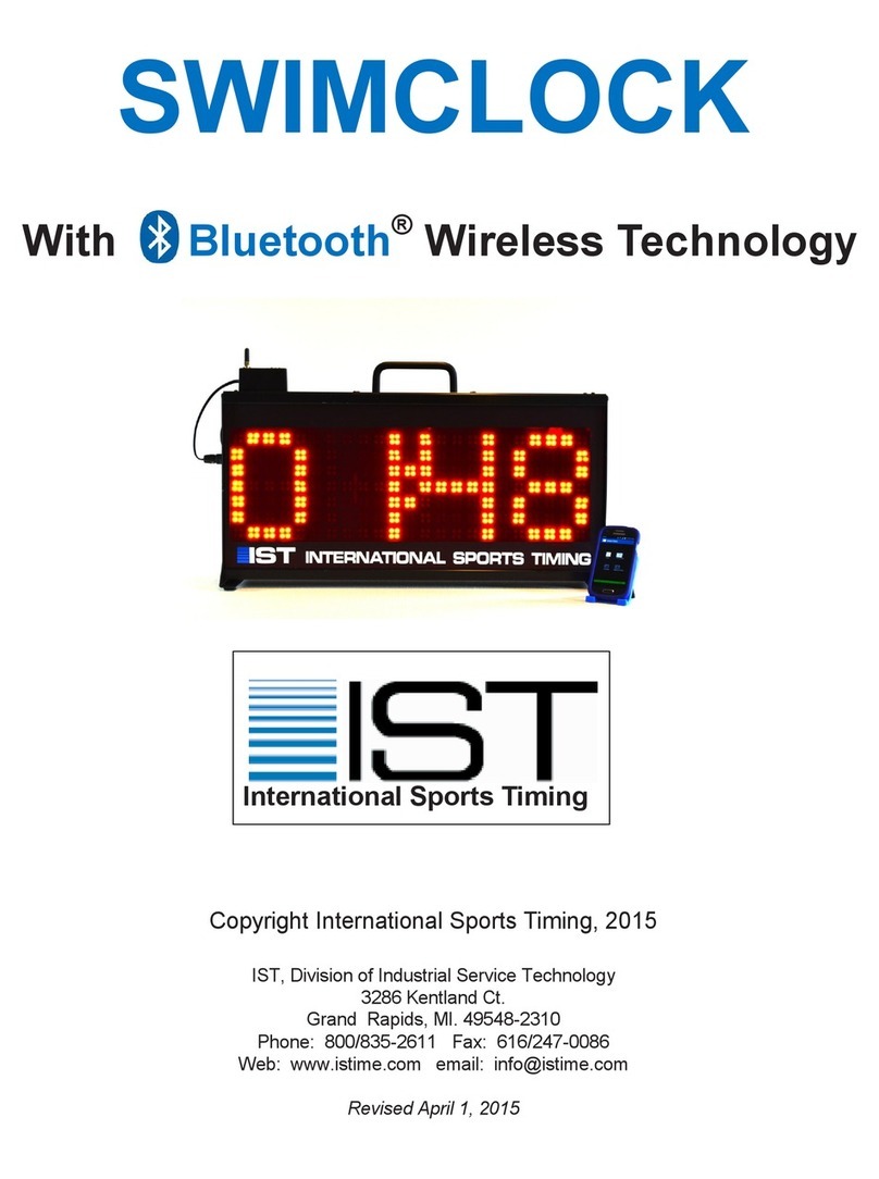 IST SWIMCLOCK manual