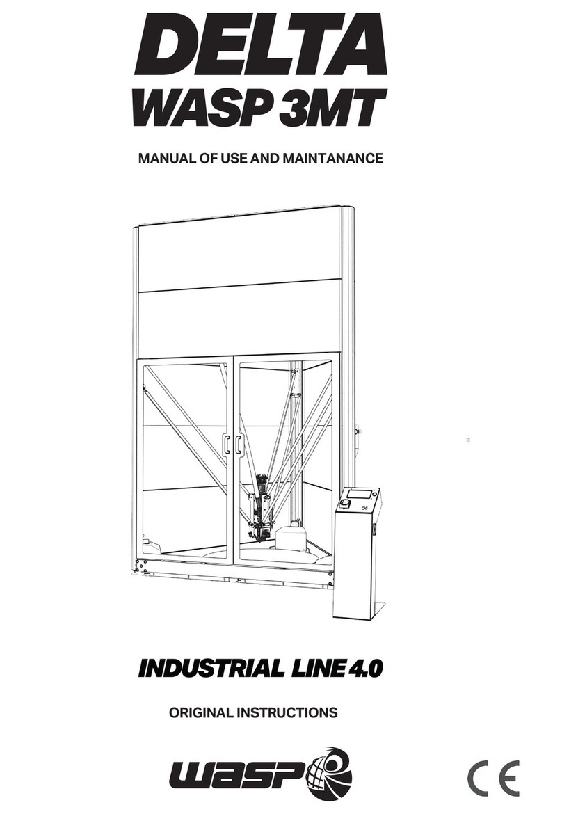 Wasp Delta WASP 3MT INDUSTRIAL 4.0 LDM Manual of use and maintenance