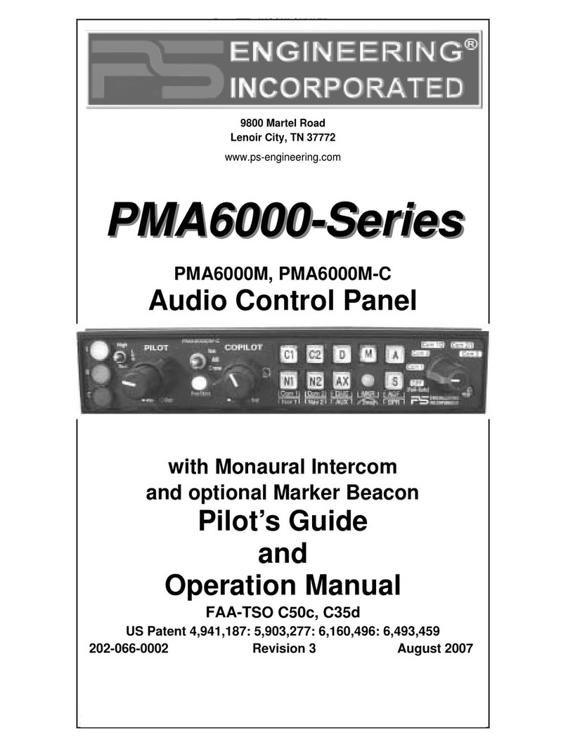 PS Engineering PMA6000 Pilot's guide and operation manual