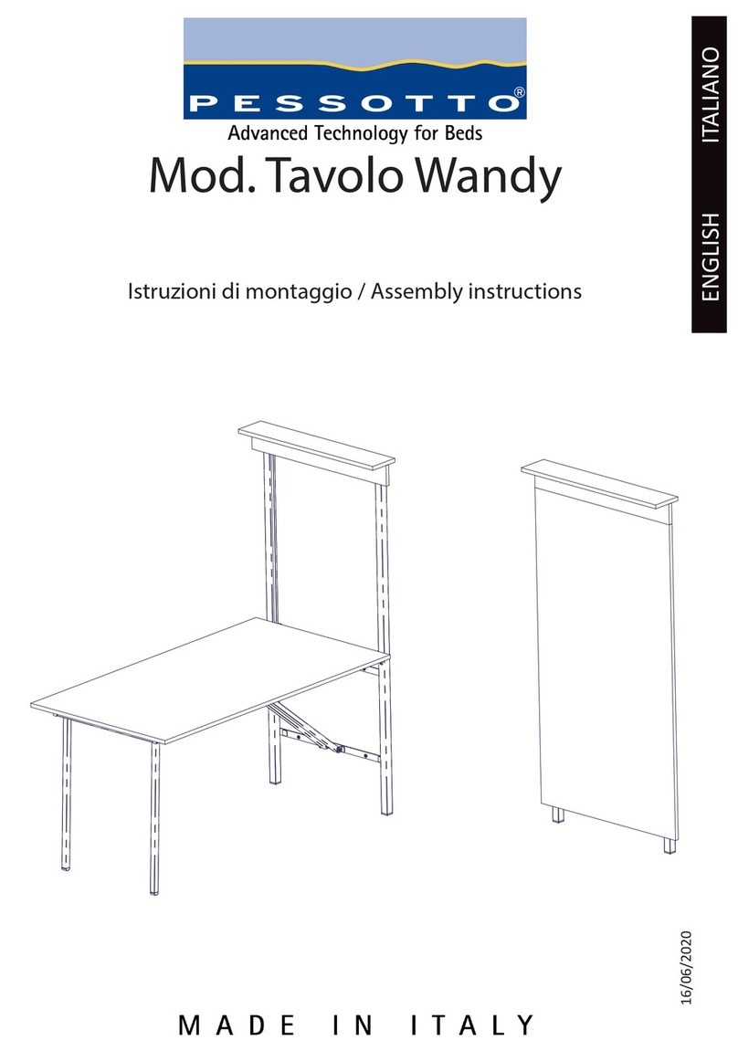 Pessotto Wandy Assembly instructions