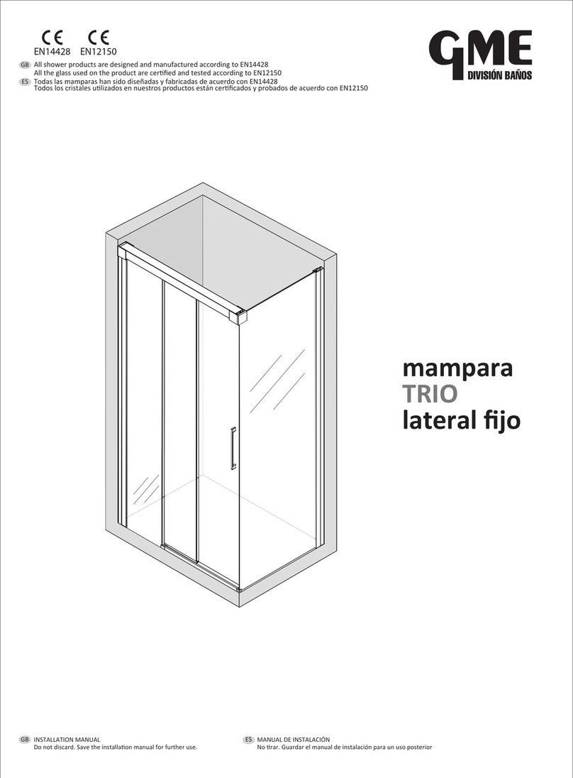 GME mampara TRIO P1241IM01 installation manual