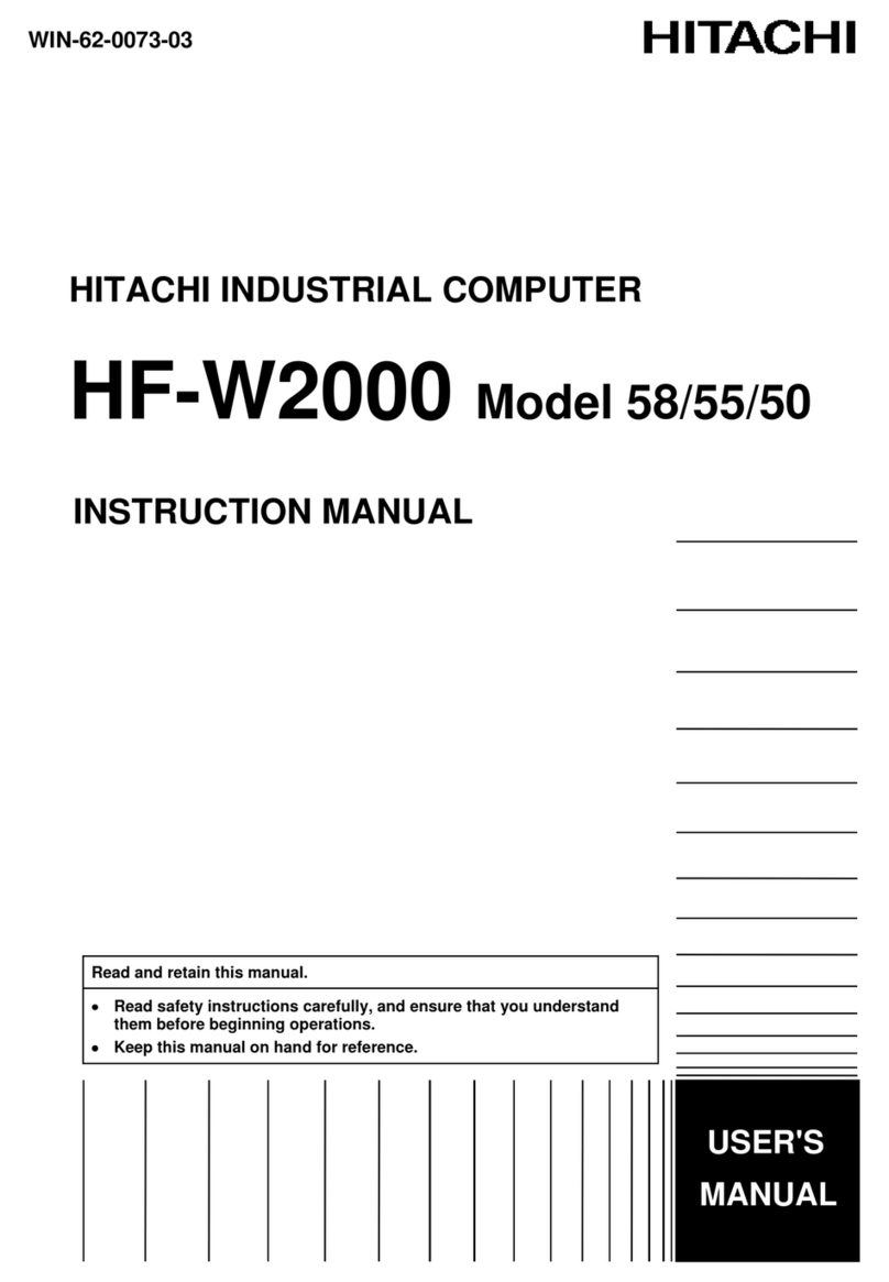 Hitachi HF-W2000 58 User manual