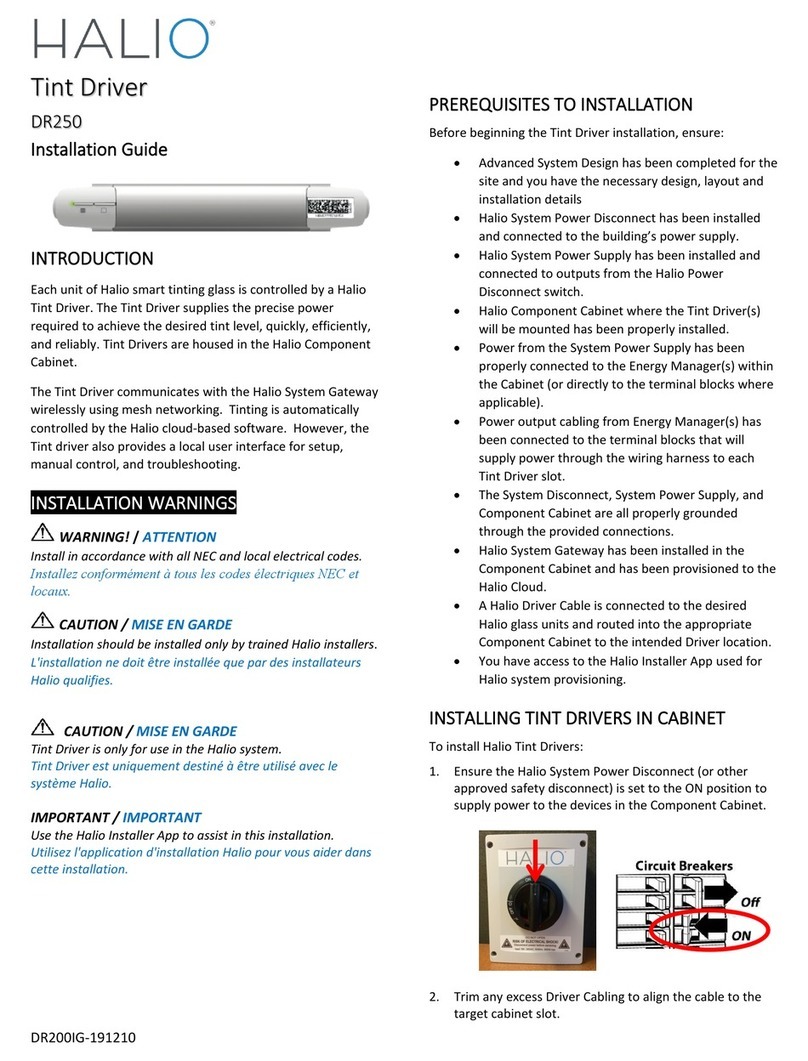 Halio DR250 installation guide