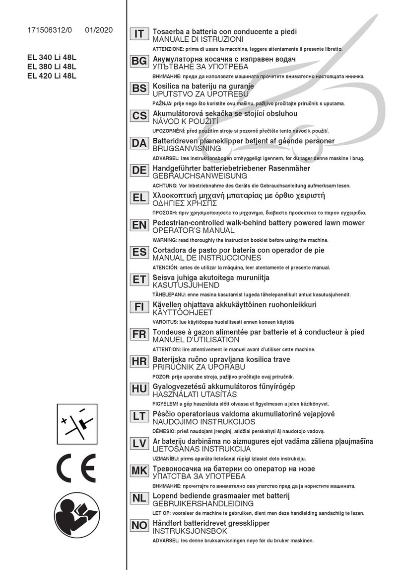 ST EL 340 Li 48L Operator's manual