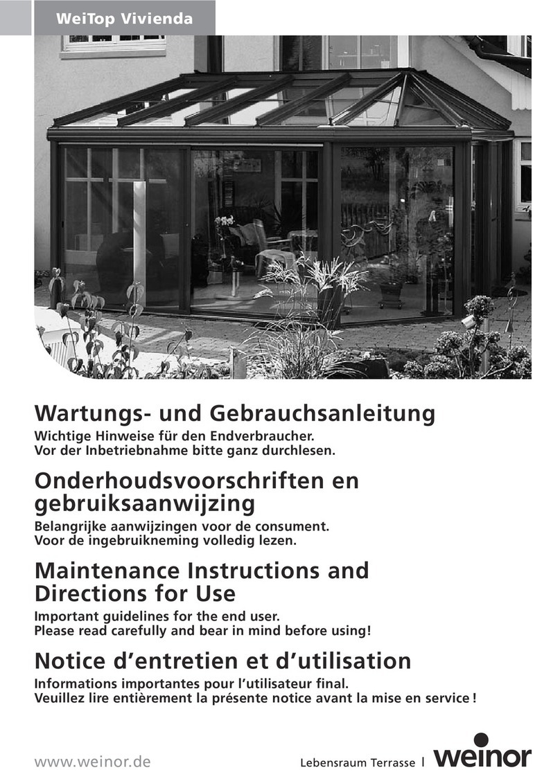 weinor WeiTop Vivienda Maintenance Instruction weinor WeiTop Vivienda Maintenance Instruction