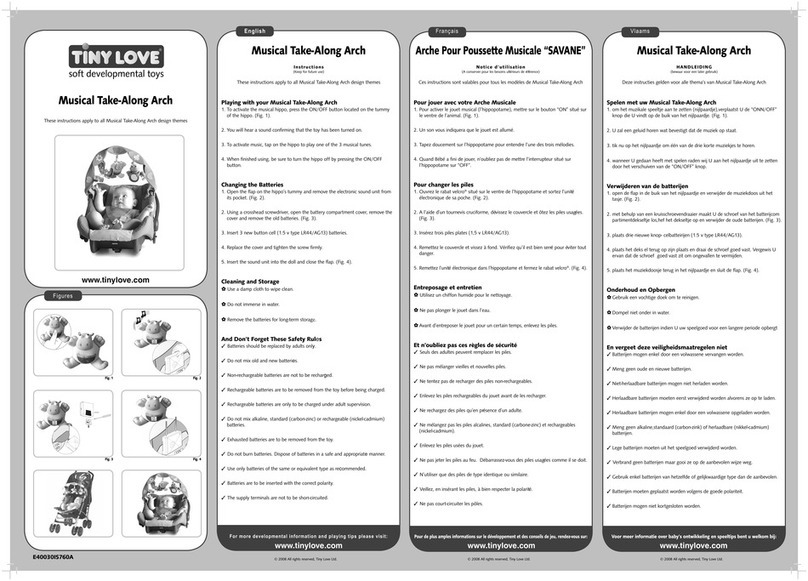 Tiny Love Musical Take-Along Arch instructions