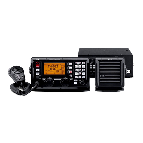 Icom IC-M802 Notes on operation