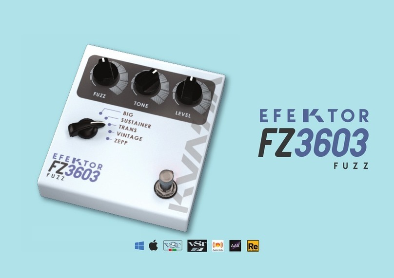Kuassa efektor FZ3603 fuzz manual