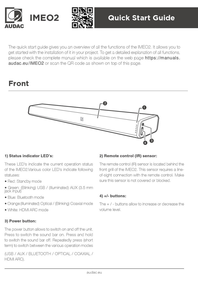 AUDAC IMEO2 User manual