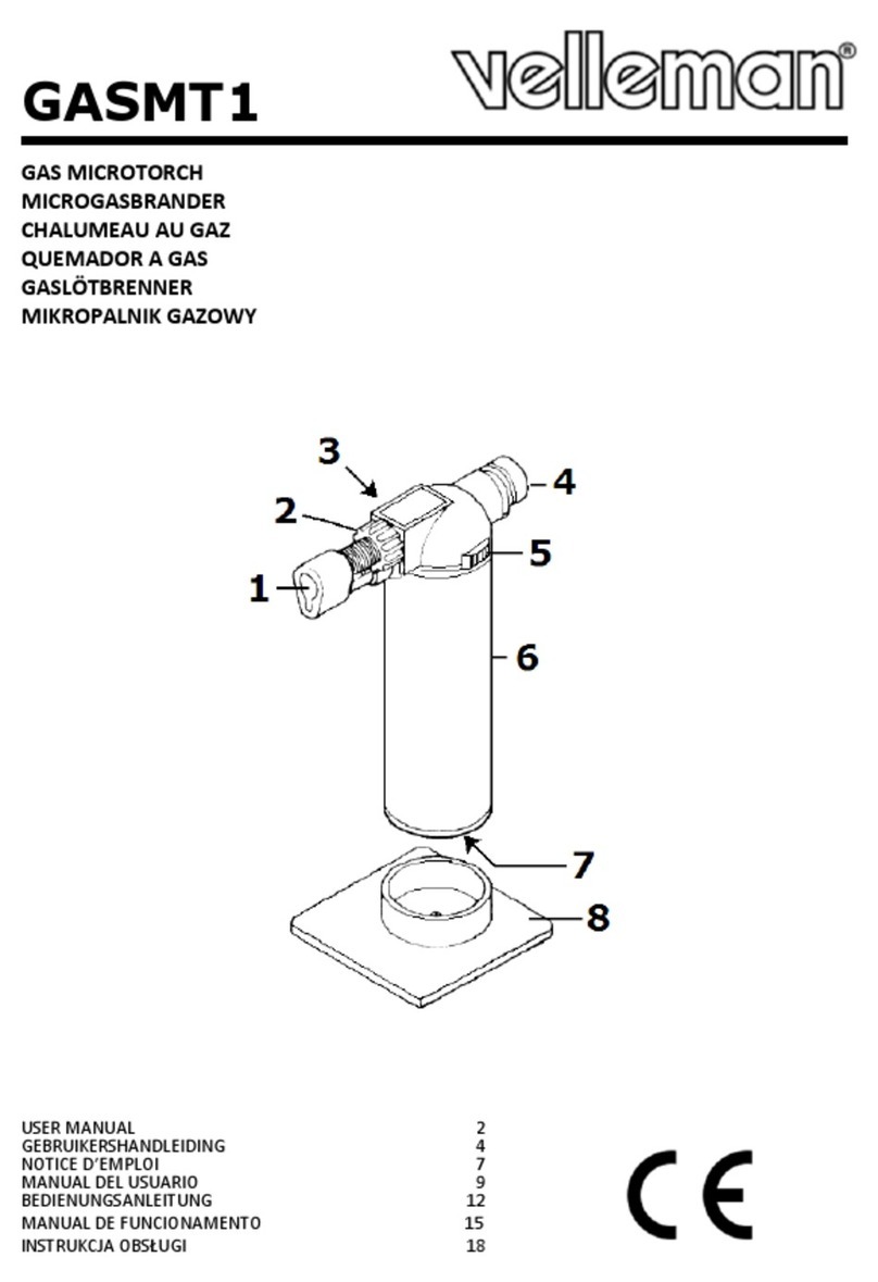 Velleman GASMT1 user manual