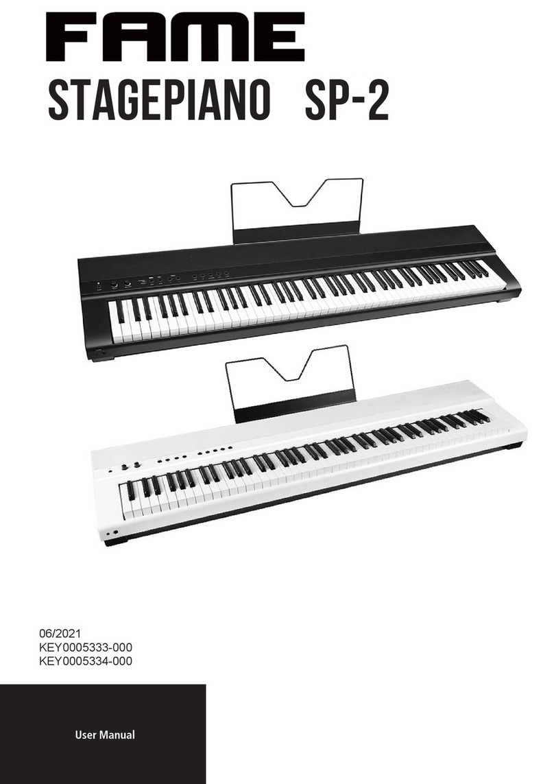 FAME Stagepiano SP-2 User manual