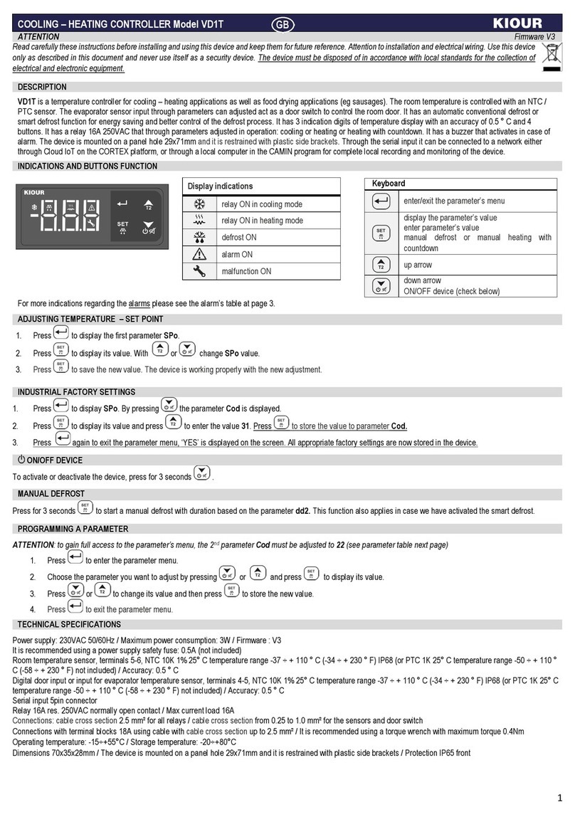 KIOUR VD1T User manual
