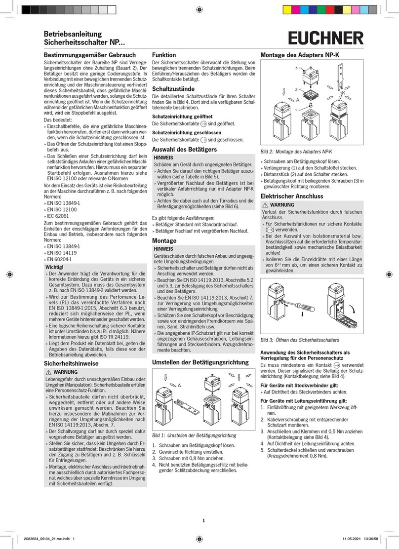 EUCHNER NP Series User manual