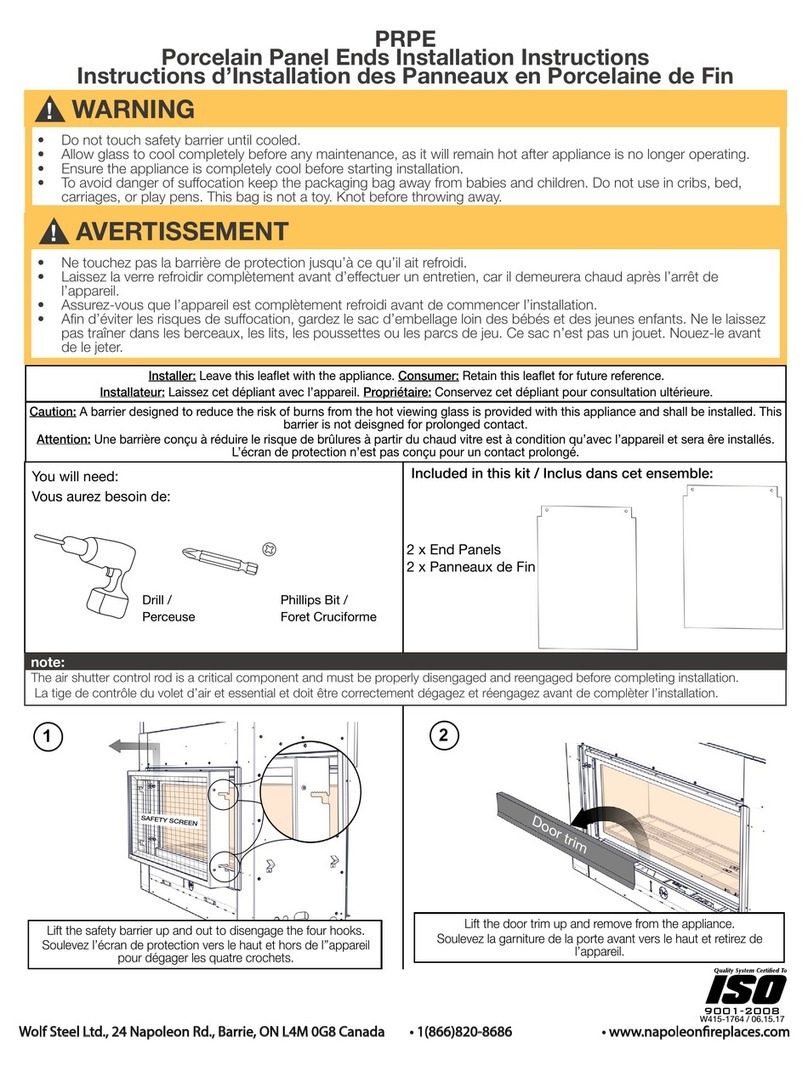 Napoleon PRPE User manual