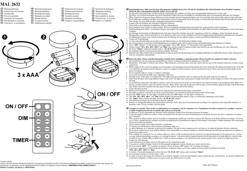 Briloner 2632 Mounting instructions