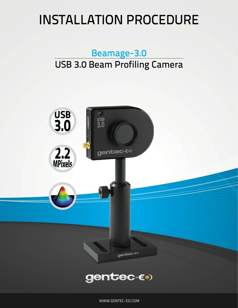 Gentec-EO Beamage-3.0 INSTALLATION PROCEDURE