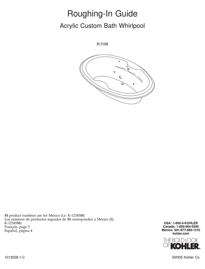 Kohler K-1148 Roughing-In Guide