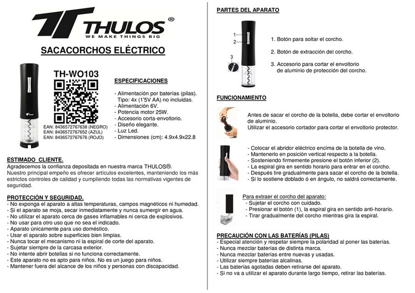 Thulos TH-WO103 quick start guide