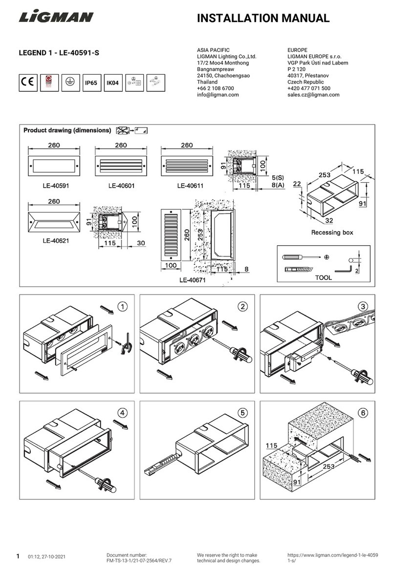 LIGMAN LEGEND 1 installation manual LIGMAN LEGEND 1 installation manual