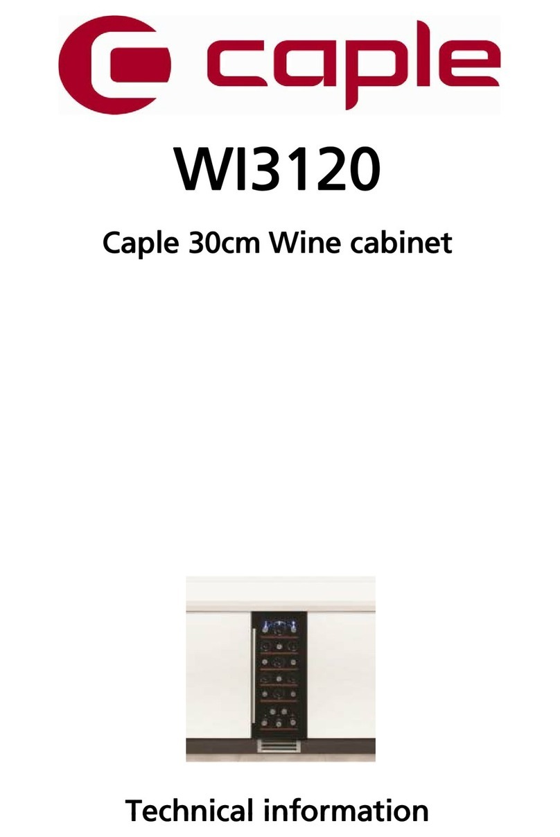 Caple WI3120 technical information