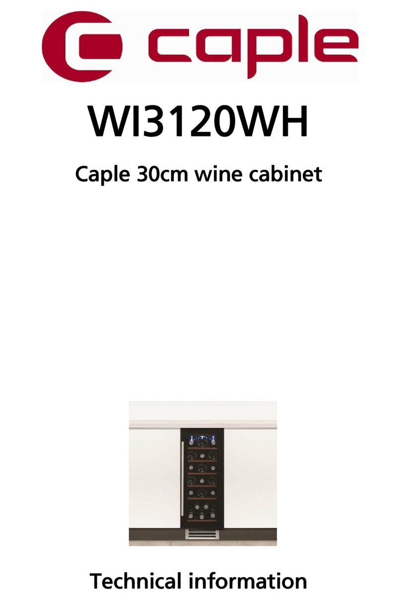 Caple WI3120WH technical information