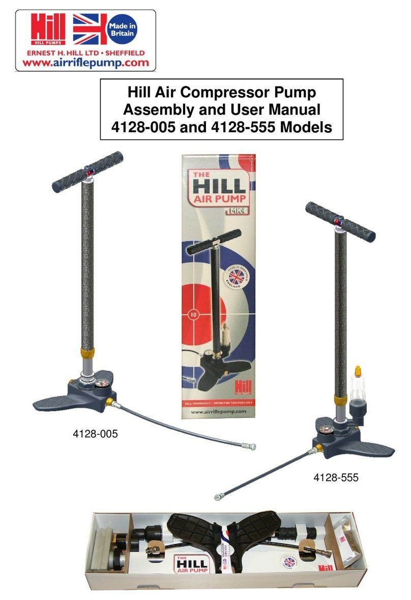 HILL PUMPS 4128-005 Assembly and user's manual