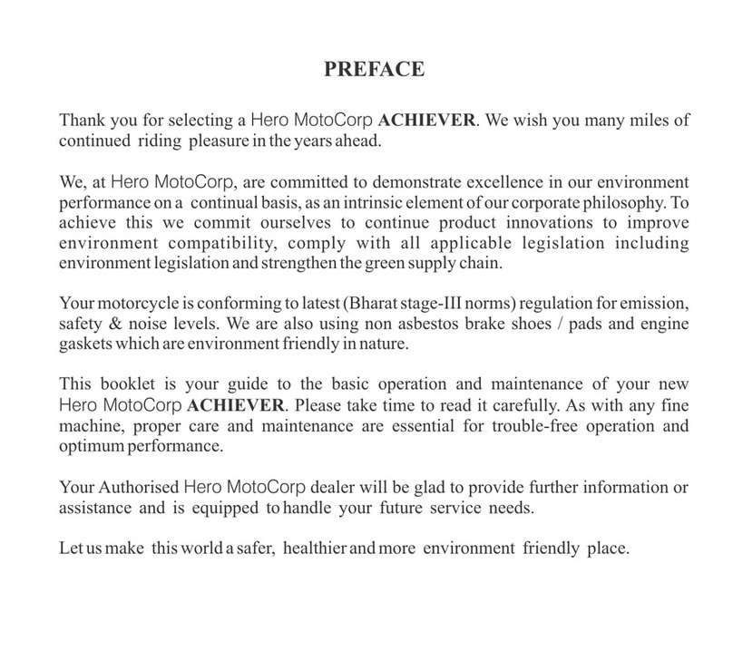 HERO Achiever manual