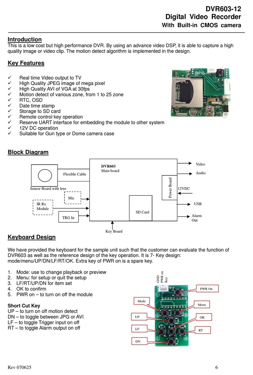 Electronics123 DVR603-12 manual