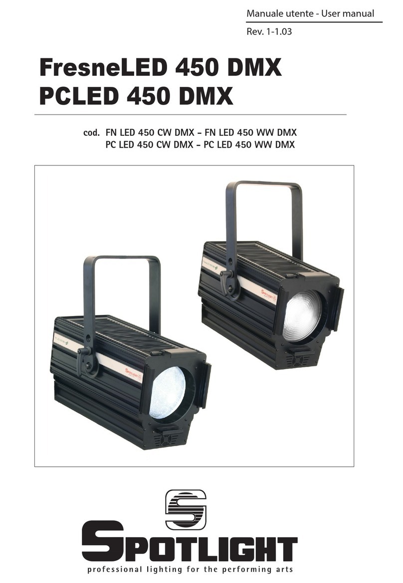 Spotlight FresneLED 450 DMX user manual