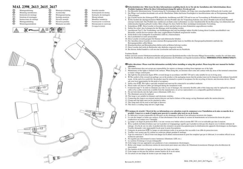 Briloner 2398 Mounting instructions