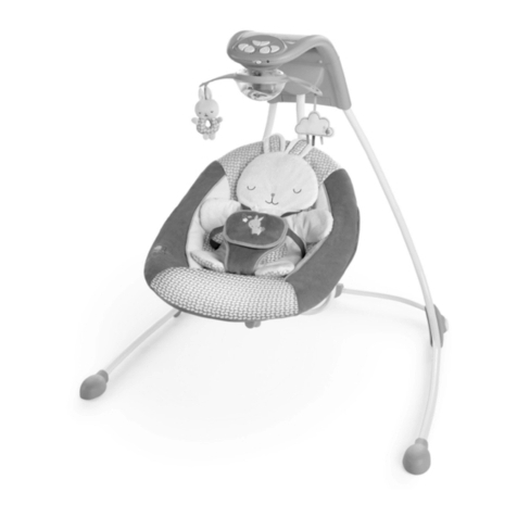 Kids II ingenuity Inlighten Cradling Swing Twinkle... User manual
