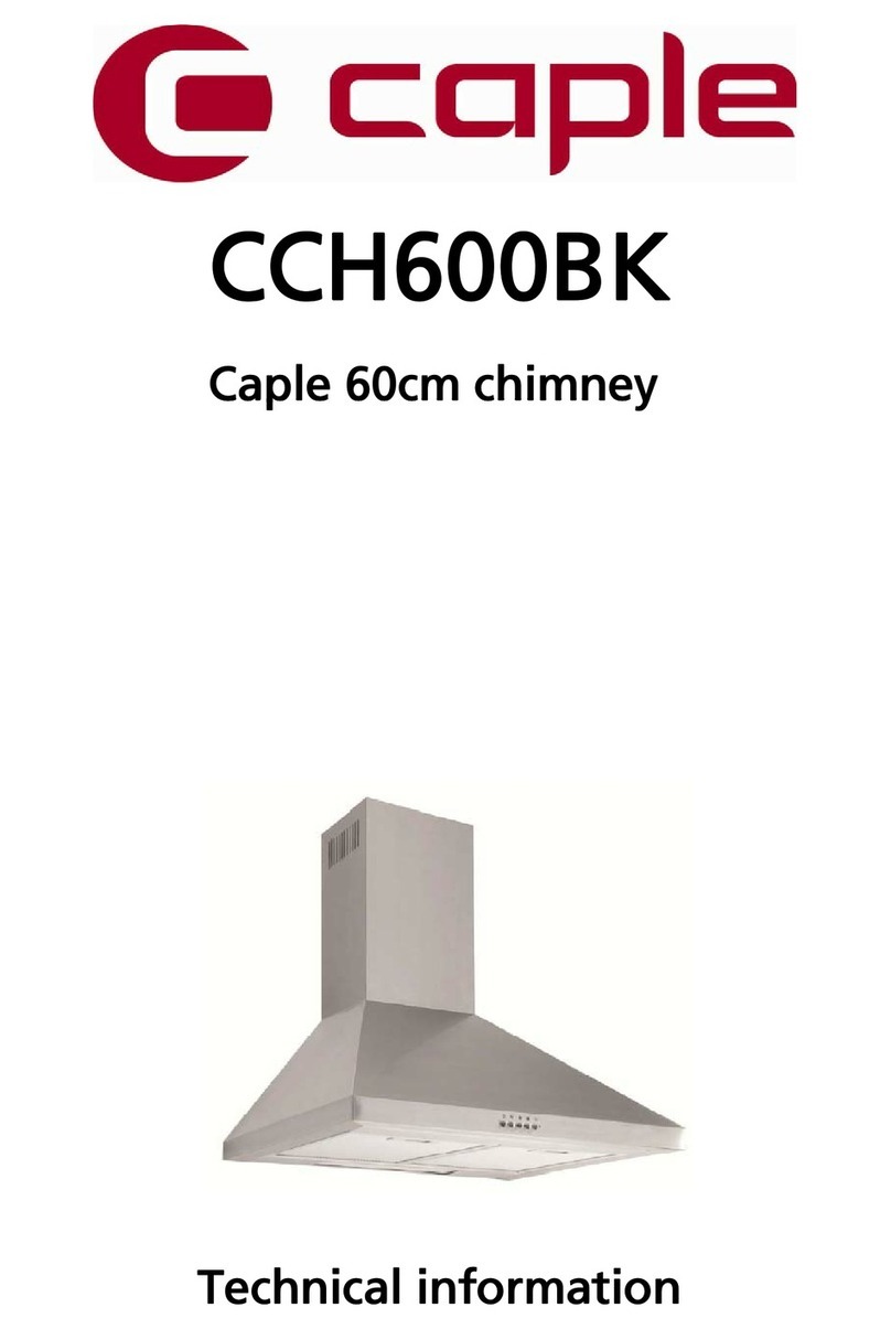 Caple CCH600BK technical information
