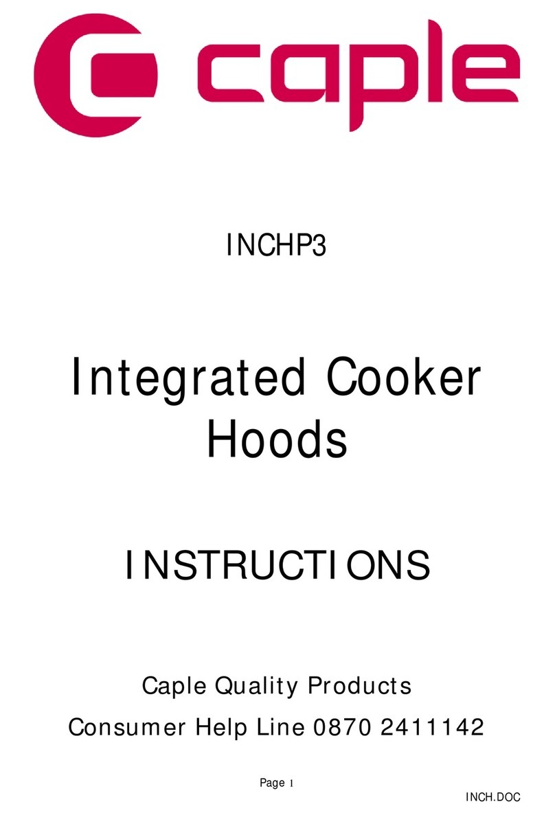 Caple INCHP3 User manual