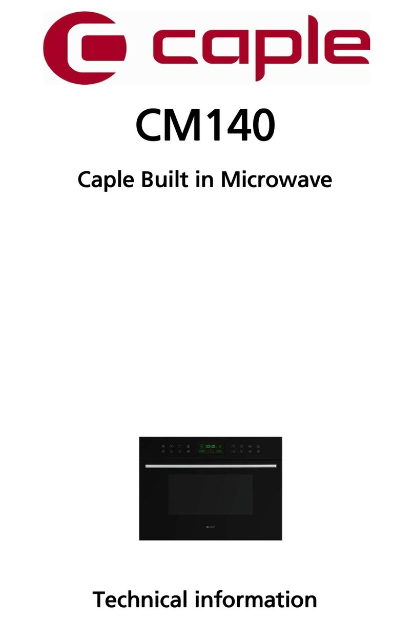 Caple CM140 technical information