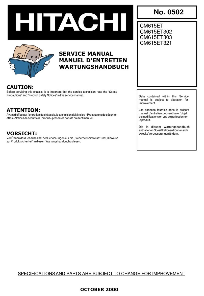 Hitachi CM615ET User manual
